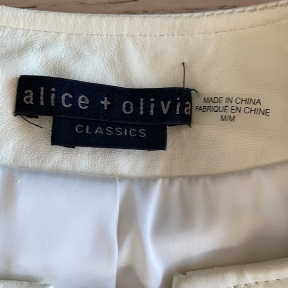 Alice + Olivia Cam Leather Biker Jacket - Picture 9 of 10